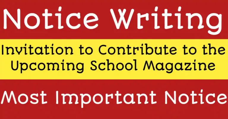 Students writing and drawing for upcoming 2025 school magazine contribution notice.