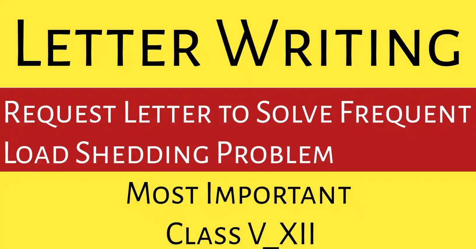 Student writing a formal letter to electricity manager to solve frequent load shedding in the local area.