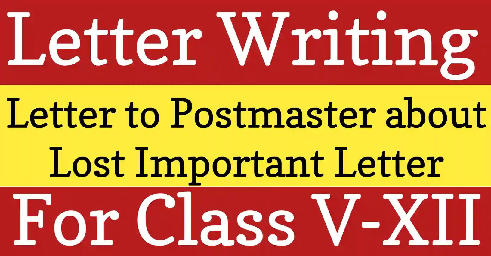 Formal letter to postmaster about loss of an important letter requesting postal help to recover it.