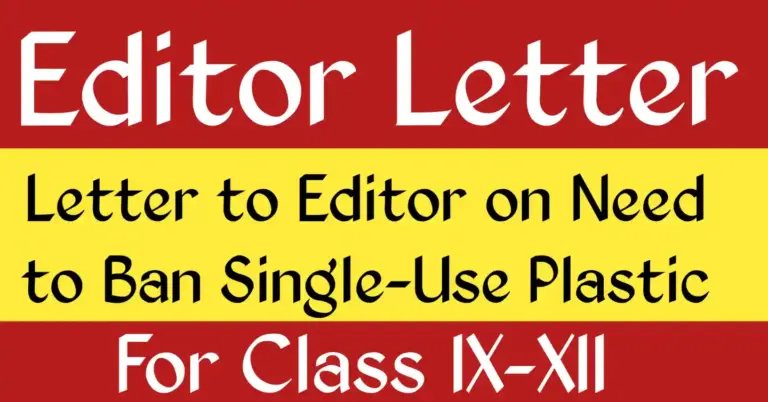 Need to ban single-use plastic . Letter to the editor about banning single-use plastic and promoting eco-friendly solutions to protect the environment.