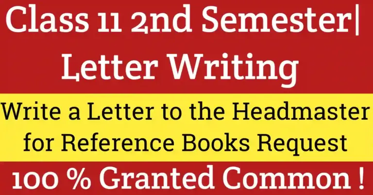 Write a letter to the Headmaster requesting him/her to make available reference books in your school library in simple Letter Writing format
