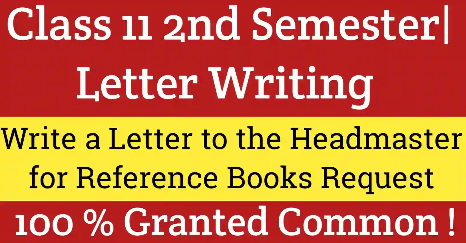 Write a letter to the Headmaster requesting him/her to make available reference books in your school library in simple Letter Writing format
